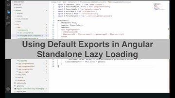 Using Default Exports in Angular Standalone Lazy Loading