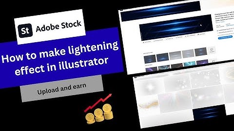 Adobe Stock Lightning Effect Tutorial | Create Realistic Glow Effect in Illustrator 