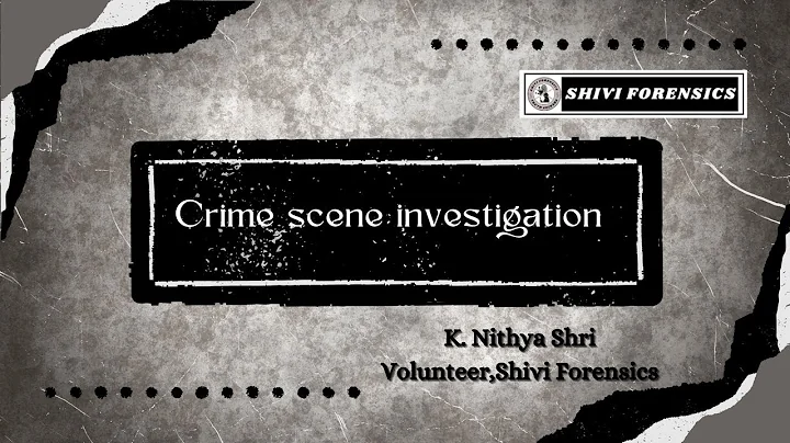 Crime Scene Investigation | Forensic Science #criminaljustice