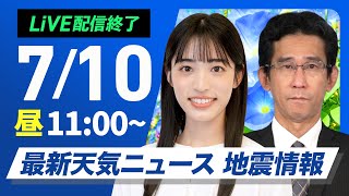 ウェザーニュースの配信のサムネイル画像