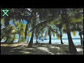 🌴 Tropical Island Ambience | Kalimba Music and Relaxing Beach Sounds