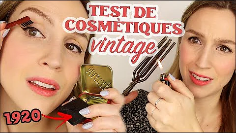 JE TESTE DES COSMTIQUES VINTAGE !  (cake mascara, ...