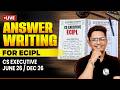 ECIPL Answer Writing 🔥 | CS Executive June / Dec 2026 | Live Session | CS Debasish Sir