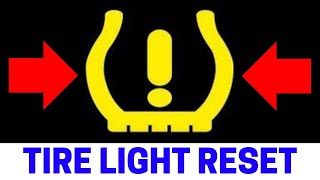 Low Tire Pressure Warning Light Reset