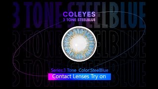 COLEYES || Color Contact Try on-3 Tone SteelBlue screenshot 4