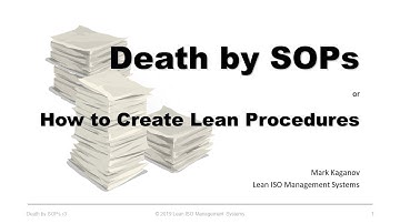 How to Write Lean Procedures | How to Develop Lean Procedures | Why Create Lean Procedures