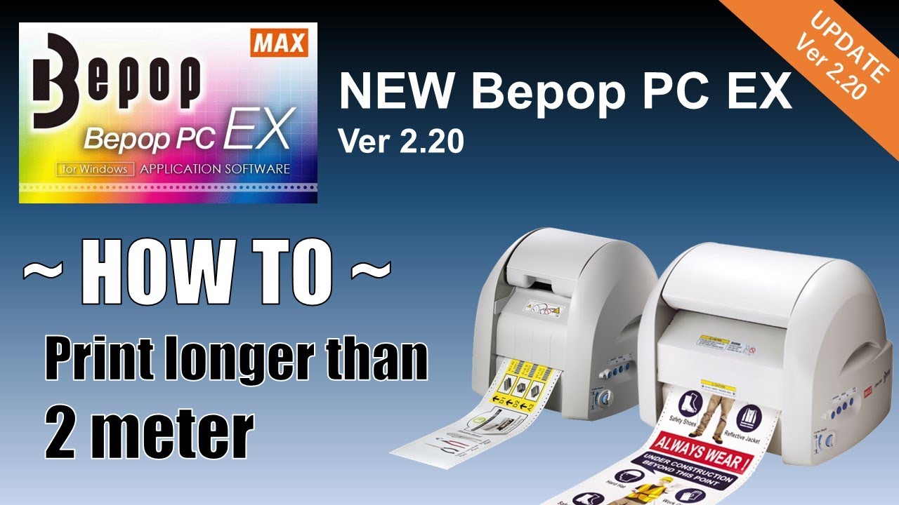 HOW TO PRINT LONGER THAN 78.74 INCHES 【MAX Bepop PC-EX ver2.20 