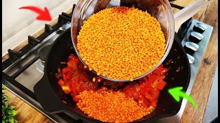 Save the recipe immediately! A recipe worth its weight in gold. Lentils with vegetables.