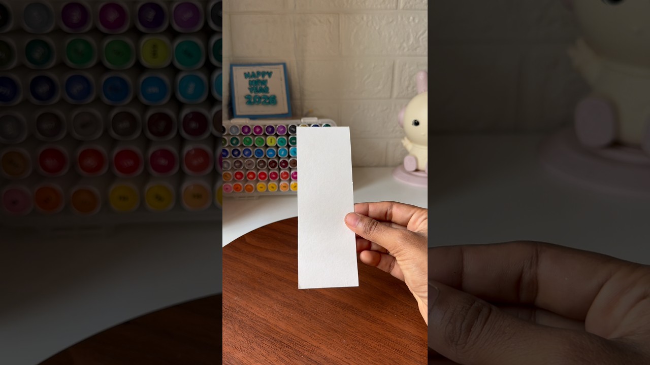 വെറും 2 മിനിറ്റിൽ ഒരു ക്യൂട്ട് ബുക്ക് മാർക്ക്! 📑✨ DIY Bookmark Tutorial 