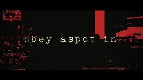 Introducing Obey Aspct