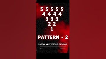 shape of an inverted right triangle#shorts #short #trending#programming #pattern #shortvideo #music