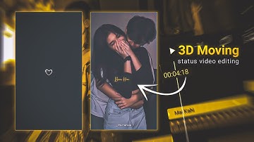 Trending 3d moving lyrics video editing in alightmotion | new 3d moving video editing