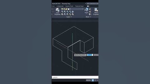 Draw a (Isometric View) In Autocad [#1] !!!