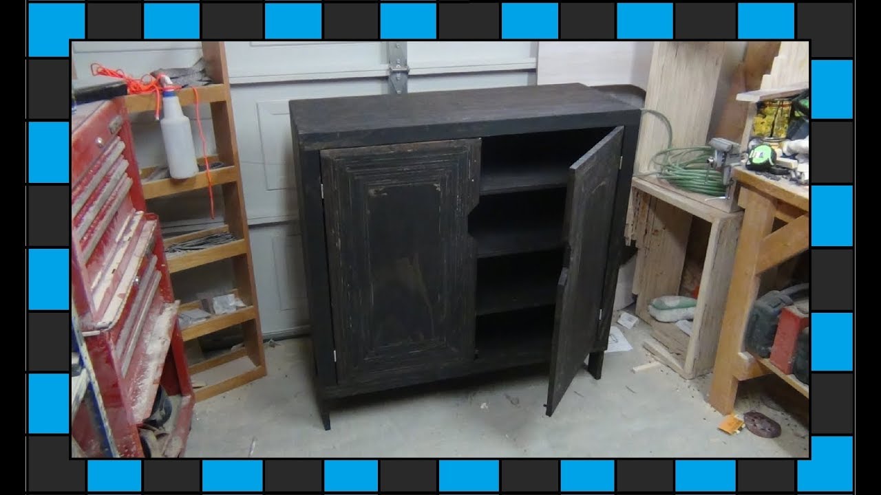 Custom DIY Shoe Cabinet with Sliding Door - Duke Manor Farm by