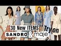 Maje & Sandro 30 NEW items Trying On + CHANEL mini Unboxing 🖤