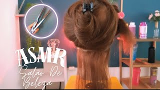 ASMR | Escovando e Pranchando Seus Cabelos - Você Merece Um Dia De Beleza !