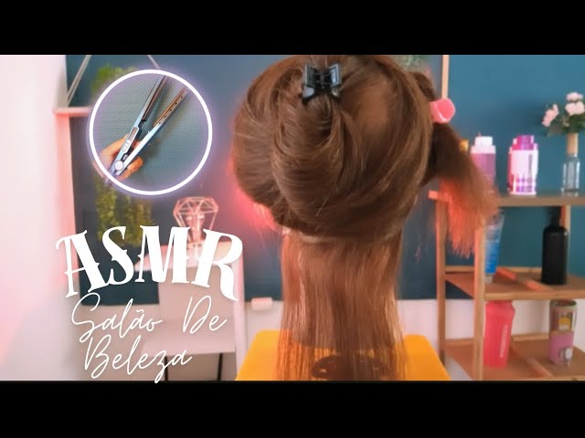 ASMR | Escovando e Pranchando Seus Cabelos - Você Merece Um Dia De Beleza !