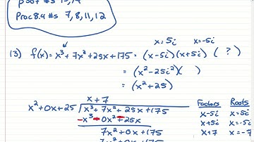 Roots and Zeros - Given Complex Roots Find The Remaining Roots Or Factors - HW Review