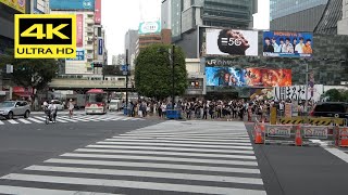 4K Shibuya crossing and walking around 渋谷 street view Japan