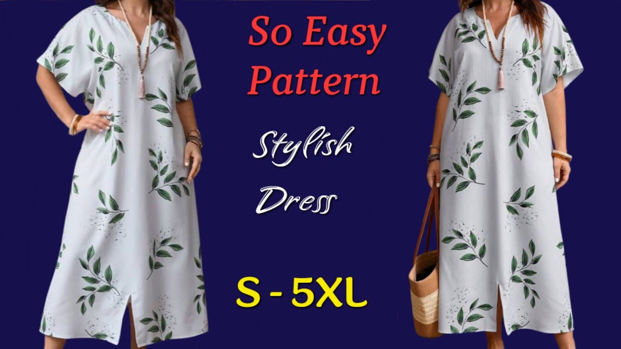 ♥️So Easy So Stylish Summer Trends Dress Cut and Sew ✂️New Idea Summer Dress Pattern