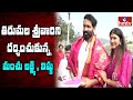 Manchu Lakshmi, Vishnu visit Tirumala temple