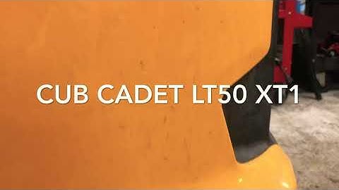How to reinstall blade belt on Cub Cadet LT50 XT1.