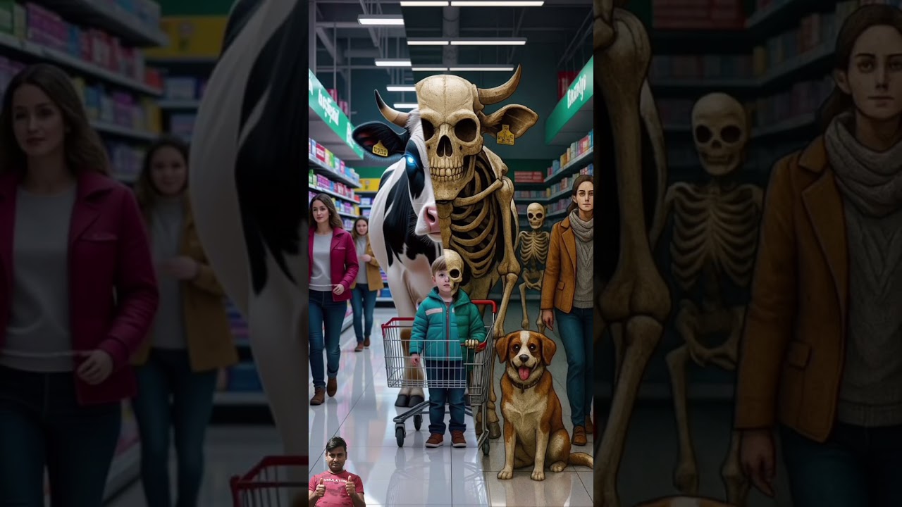 Bull in a supermarket😀 