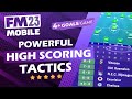 Powerful high scoring tactic for fm23 mobile  121 goals  102 points
