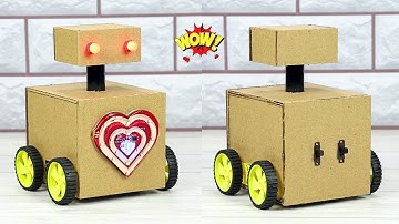 ROBOT | How to Make a Cardboard Robot at Home with DC Motor | DIY Working Model for Science Project