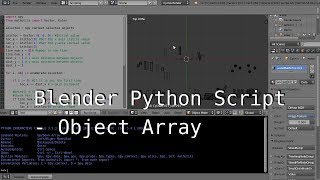 Famous Blender Python Script Study - Object Array (오브젝트 정렬) Profile