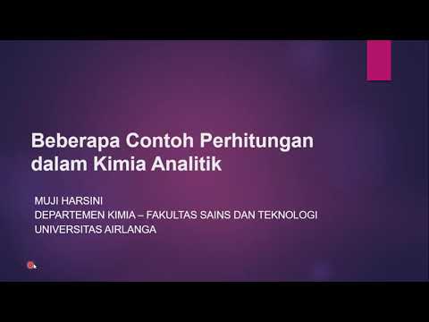 Video: Apakah beberapa contoh kimia analitik?