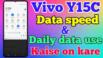 Vivo Y15C Daily Data Use And Data Speed Setting Kaise On Kare // How To Network Setting In Vivo Y15C
