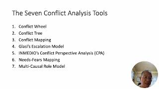 THE TOOLS OF CONFLICT ANALYSIS