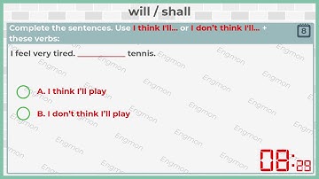 Unit 28 - will/shall (Essential Grammar in Use video test)