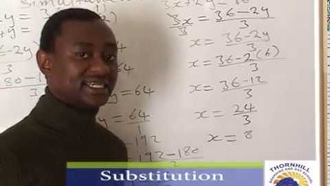 Simultaneous Equation Substitution Method