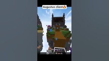 Augustus client 🔥 #shorts #minecraft #trending #fyp #client #pvp #god #hacker #fly #hack #best #wow
