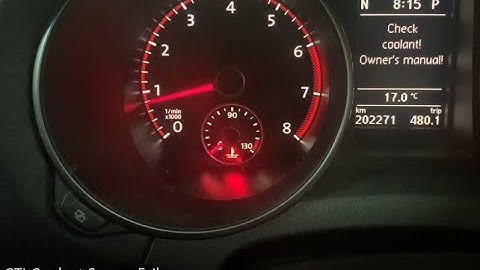 MK6 GTI Coolant Temperature Sensor Failure P0117 G62?