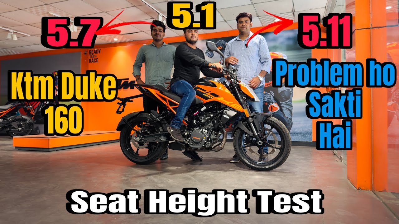 Ktm Duke 160 Seat Height Test || Seat Height Test || Don’t Buy Without Watching || Height Jyada Hai