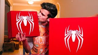 SPIDER-MAN PS4 PRO UNBOXING! ULTRA RARE HUGE BOX-SET EDITION! Spiderman PS4 Bundle Console