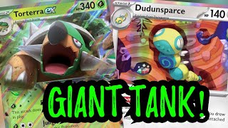 SUPER TANK Torterra ex with Dudunsparce Engine Pokemon TCG Live