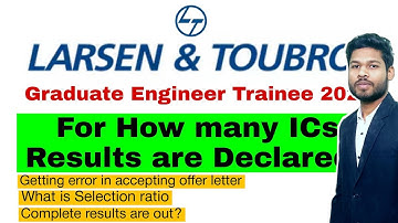 L&T get interview results update 🔥 | Getting error in acceptance of offer letter