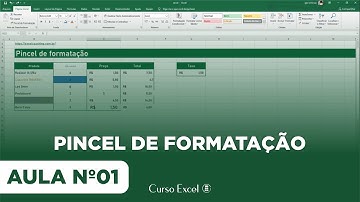 Como Formatar Células no Excel - Pincel de Formatação - Curso Excel