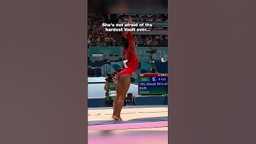 I think we can all relate😭 #gymnastics #simonebile #afraid #sports #vault