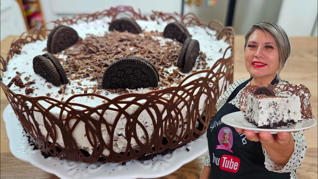 Torta Oreo con Solo 3 ingredientes Oreo Cake - SilvanaCocina