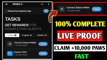 Connect Solana Wallet Paws | Paws Connect Solana Wallet |Paws New Connect Solana Wallet +10,000 PAWS
