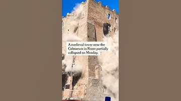 Medieval Tower Partially Collapses in Rome