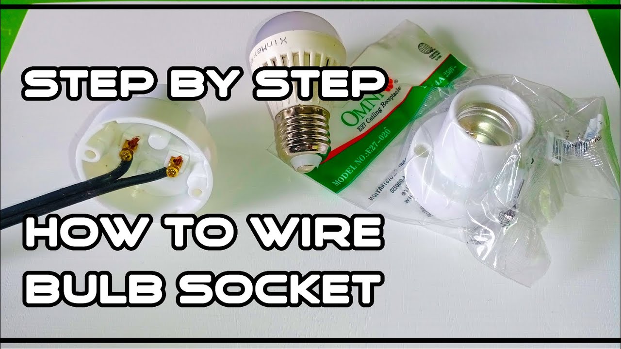 ⭕ Paano Mag Wiring Ng Bulb O Receptacle Socket ⦿ How To Wire Ceiling