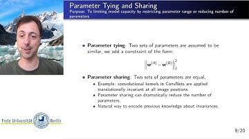 Deep Learning Lecture 9.3 - Parameter penalization and sharing