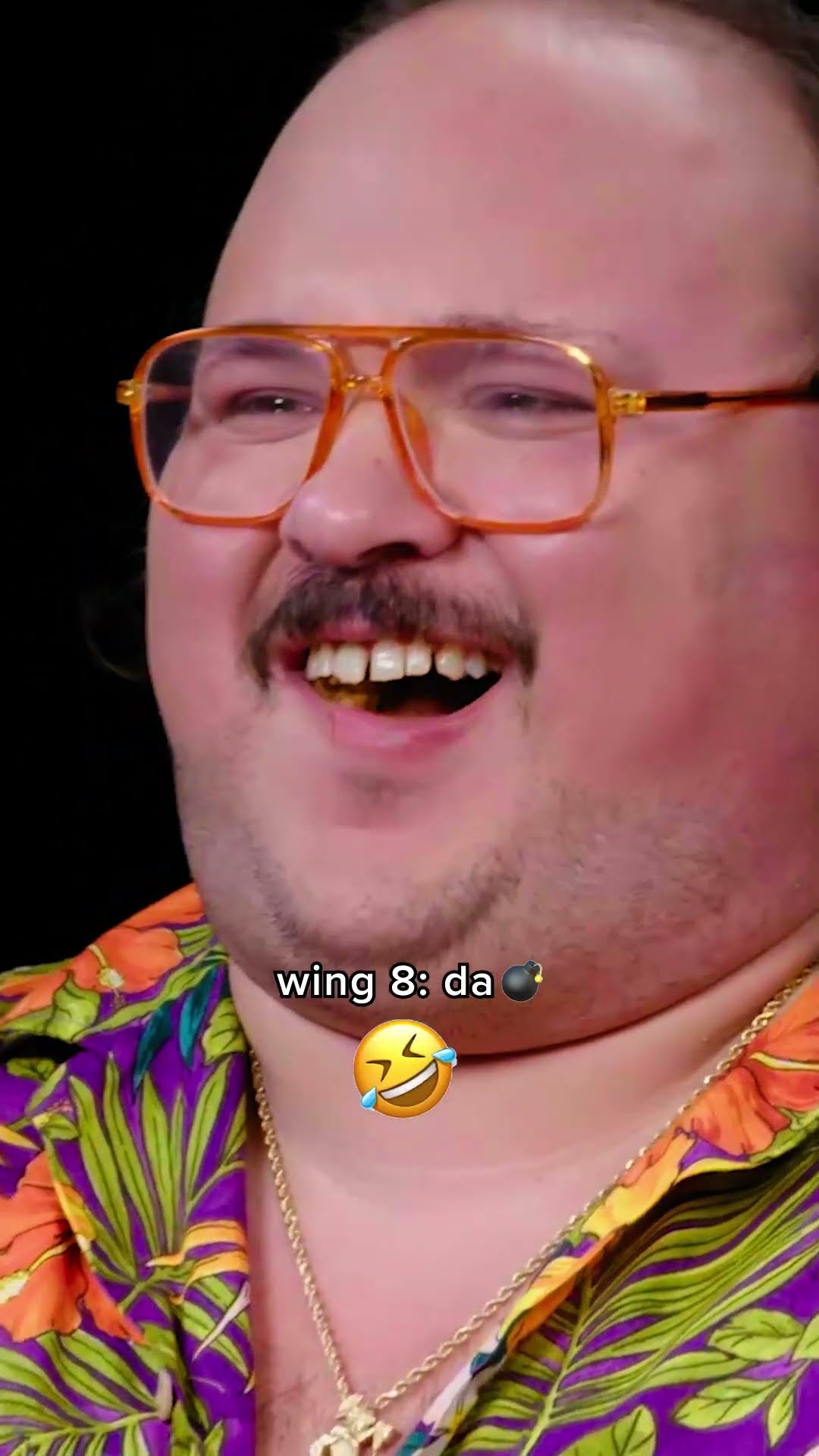 Stavros Halkias's reaction to every wing on Hot Ones ?