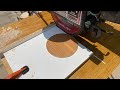 How to cut circles with the radial arm saw